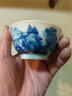 末都景德鎮(zhèn)陶瓷手繪功夫茶杯茶具青花瓷山水品茗杯主人杯單杯普洱茶盞 山水-大口杯【90ML】 曬單實(shí)拍圖