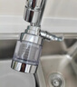 OQB德國水龍頭過濾器嘴自來水凈水器家用廚房防濺水接頭通用 加長款【升級全銅接口】過濾凈化器+10個加厚過濾芯 曬單實拍圖