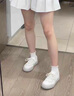 CAMILA KSENIA透氣板鞋女潮2025年新款穩(wěn)固后跟防滑鞋底小眾低幫百搭厚底小白鞋 珍珠白 37 曬單實拍圖
