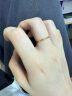 周大福母亲节礼物 婚嫁素圈黄金戒指(工费120) 12号 约1.8g EOF1 实拍图