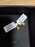 中鑫珠寶國潮串珠系列黃金吊墜荷荷美美掛墜999足金琺瑯送禮掛墜生日節日 花苞款1.38g 曬單實(shí)拍圖