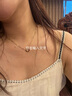 卡地亞（Cartier）項(xiàng)鏈女 卡地亞Love項(xiàng)鏈女士項(xiàng)鏈 禮盒裝 18K黃金色 圓餅雙鉆 B7219500 曬單實(shí)拍圖