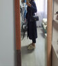 三只小山羊【楊冪同款】鉆石絨女主角 雙面100純羊絨大衣女士修身版型大衣 藏青 M 曬單實(shí)拍圖