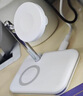 利樂普桌面折疊二合一iWatch無線充電器手表充電座收納支架適用蘋果iWatch9耳機(jī)AirPods三星Galaxy watch 白色【V8A蘋果手表版】 曬單實(shí)拍圖