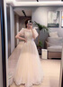 勤記成人禮服女18嵗禮服 學(xué)生長(cháng)款香檳色晚禮服主持人高級感連衣裙 香檳色中長(cháng)款 4XL 曬單實(shí)拍圖