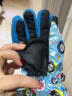 酷峰（kufun） 儿童手套冬天滑雪玩雪触屏手套保暖加厚玩雪加绒防水骑车男女 浅蓝色 （4-6岁） 实拍图