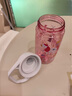 btif兒童透明水杯直飲杯學(xué)生上學(xué)喝水杯男女孩開(kāi)學(xué)塑料杯便攜運動(dòng)水壺 粉色獨角獸【帶杯套】 450ml 曬單實(shí)拍圖