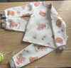 淘帝新款兒童秋冬保暖內(nèi)衣套裝男童女童三層夾棉內(nèi)搭家居睡衣秋衣秋褲 白背帶熊 110 （建議身高90-100CM） 曬單實拍圖