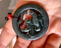 趙氏恒璽和田玉吊墜女青玉塔青一細(xì)九尾狐玉牌父親節(jié)禮物 曬單實拍圖