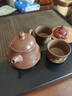 此時(shí)此刻欽州坭興陶茶壺泡茶壺潘壺黎昌權(quán)純?nèi)止毓Ψ虿杈呒矣貌鑹?一壺兩杯套組 曬單實(shí)拍圖