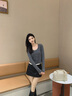 森馬毛衣女短款正肩緊身顯瘦2025春季圓領(lǐng)假兩件毛衫109125107002 曬單實(shí)拍圖
