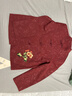 俞兆林中老年女裝紅色外套媽媽夾克風(fēng)衣老年人衣服 Y243U3019 曬單實(shí)拍圖
