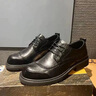 Jeep吉普商務(wù)休閑鞋真牛皮透氣職場(chǎng)休閑皮鞋男抓皺紋防滑軟底正裝鞋子 黑色(皮鞋碼) 41 曬單實(shí)拍圖