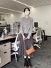 頌簡依春裝搭配一整套過年女裝連衣裙子2024新年戰(zhàn)袍小香風兩件套套裝裙 灰色毛衣+長裙 M 曬單實拍圖