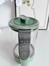 摩飛電器（Morphyrichards） 迷你養(yǎng)生壺辦公室煮茶壺玻璃花茶壺養(yǎng)生杯燒水壺燕窩壺煮茶器電熱水壺0.6L帶玻璃燉盅 MR6085 【升級-分體式】清新綠 0.6L 曬單實拍圖