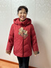 半繪媽媽中老年女裝秋冬款棉服女短款冬裝加厚大碼60歲70老人奶奶太太 紅色 2XL [推薦106-120斤] 曬單實(shí)拍圖