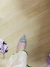 百麗（Belle）高跟鞋女細(xì)跟優(yōu)雅氣質(zhì)單鞋婚鞋BDAK9AQ4 銀色 38 (240mm) 曬單實(shí)拍圖