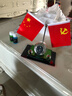秋田獅汽車紅旗擺件車載香水創(chuàng)意蘋果中控臺擺件個性男士車內(nèi)裝飾 香水款【圓形鐘表】+防滑墊 曬單實拍圖