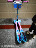 迪士尼（Disney）滑板车儿童女孩 可升降可折叠便携 蛙式脚踏滑步车 艾莎88106 实拍图