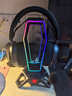 WAIZOWL 丨bg gaming 耳機支架 RGB耳機支架頭戴式 耳機架7.1 USB3.0拓展 黑色 曬單實拍圖