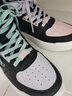 喬丹女鞋板鞋革面高幫休閑鞋學(xué)生減震潮流運動(dòng)鞋 曬單實(shí)拍圖
