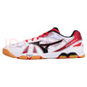 美津濃（MIZUNO）乒乓球鞋男款女WAVE  5代專(zhuān)業(yè)防滑減震運動(dòng)鞋151509白紅42 曬單實(shí)拍圖