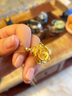 IS YOU黃金玫瑰花金項鏈女款999足金花朵吊墜生日情人節(jié)禮物送女友老婆 足金玫瑰花吊墜+品牌禮盒 足金吊墜金重約1g 曬單實拍圖
