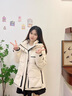 鴨鴨（YAYA）佟麗婭同款城市輕戶外沖鋒羽絨服女短款冬新款收腰撞色派克服外套 酒紅色 M 160/84A 曬單實拍圖