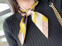 CHALL KITTY絲巾女小方巾絲巾2025新款高檔絲巾媽媽生日禮物教師節禮物送老師 藍邊黃色-高端品牌高級感 曬單實(shí)拍圖