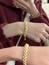 中國黃金（CHINA GOLD）黃金手鏈足金在逃公主蝴蝶結手鏈轉運珠珍珠手飾七夕生日禮物女生 在逃公主手鏈 金重約1.8g 曬單實(shí)拍圖