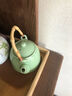 古笙記 青瓷泡茶壺中式家用陶瓷大號提梁茶具現代簡(jiǎn)約單壺大容量景德鎮 青瓷茶壺（梅子青） 曬單實(shí)拍圖