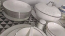 法漫玫(Famanmei)高檔骨瓷餐具銀邊碗盤碟組合景德鎮(zhèn)陶瓷碗筷套裝禮品 銀色浪漫42頭禮盒 曬單實(shí)拍圖