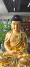 圓通釋迦牟尼佛像供奉寺廟佛堂家用臺灣純銅貼金大日如來三寶佛 48CM全蓮釋迦佛17款升級(銅貼金) 曬單實拍圖