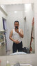 閣啦朵男士背心冰絲無(wú)痕夏季透氣U型領(lǐng)運動(dòng)背心男速干無(wú)袖打底衫 白色 XXL 曬單實(shí)拍圖