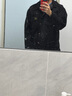尤芮軻230斤胖子大碼燈芯絨長(zhǎng)袖襯衫男寬松大碼學(xué)生外套男搭配襯衣套裝 黑色襯衫 2XL 145至160斤可穿 曬單實(shí)拍圖