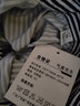 星禾萊春秋長(cháng)袖豎條紋襯衫男痞帥休閑港風(fēng)高街青少年bf韓版日系雅痞襯衣 黑色 2XL 160-175斤 曬單實(shí)拍圖
