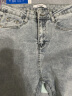 真维斯（JEANSWEST）牛仔裤女2024夏季薄款高腰显瘦韩版弹力小脚铅笔长裤子蓝灰色26 实拍图