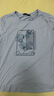 顏域繡花短袖T恤女2024新款夏裝時(shí)尚簡(jiǎn)約休閑圓領(lǐng)正肩寬松上衣女 藍(lán)色 XL 曬單實(shí)拍圖