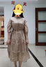 百圖betu女裝春季新款連衣裙復古寬松法式收腰顯瘦連衣裙2402T84 卡其色 S 曬單實(shí)拍圖