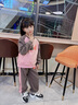 G.DUCKKIDS小黃鴨童裝女童秋裝套裝新款兒童衣服女孩加絨衛(wèi)衣兩件套春秋冬季 粉灰色 160 建議13~14歲【150-160cm】c 曬單實(shí)拍圖