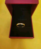 中國黃金（CHINA GOLD）足金999古法婚慶光圈情侶對戒黃金戒指送女友老婆七夕情人節(jié)禮物 5G光面戒 約2.5g 12# 曬單實拍圖