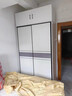 貴森堡（GUISENBAO）臥室實(shí)木衣柜家用款衣柜出租房實(shí)木簡易組裝推拉現(xiàn)代簡約收納衣櫥 實(shí)木60深 長1.8米單柜加頂柜角 曬單實(shí)拍圖