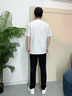 卡賓（CABBEEN）【涼感輕薄高彈】休閑褲男2025夏季新款黑色基礎百搭長(cháng)褲 煤黑色01 XL /180/52 曬單實(shí)拍圖