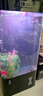 美諾魚缸客廳半圓型魚缸屏風(fēng)大中小型家用落地式玻璃金魚缸生態(tài)免換水 黑色 60*40*138 曬單實拍圖