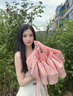 左都（ZUODU）遮陽傘加大黑膠防曬傘反向傘女晴雨兩用傘防紫外線傘upf50+太陽傘 【冰霧粉8骨】加大反向+晴雨兩用 曬單實(shí)拍圖