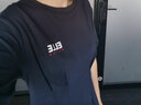 ELLE ACTIVE運動連衣裙收腰顯瘦裙子夏裝休閑舒適氣質(zhì)百褶通勤A字裙女裝 收腰顯瘦-藏青色 S 曬單實拍圖