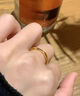 中國黃金（CHINA GOLD）足金莫比烏斯環(huán)戒指女款黃金素圈指環(huán)七夕情人節生日禮物送女友 莫比烏斯戒指 圈號15 1g 曬單實(shí)拍圖