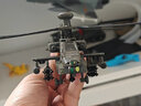 卡趣悠（KAQUYOU）直升飛機合金模型阿帕奇武裝航空戰機收藏擺件玩具送朋友節日禮物 阿帕奇武裝直升機（聲光版） 曬單實(shí)拍圖