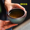 蓼風(fēng)軒2023茶杯建盞茶盞主人杯品茗杯七彩天目盞茶碗個人杯單杯陶瓷 束口-粉紫 120ml 曬單實拍圖