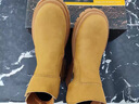 Jeep吉普馬丁靴男款高幫英倫風(fēng)工裝靴男士秋冬季中幫厚底復古機車(chē)鞋男 土黃 41 曬單實(shí)拍圖